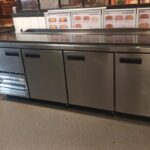 COMMERCIAL STAINLESS STEEL UNDERBAR PREP FRIDGE